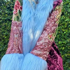 Disco Lemonade Lux X Disco: Rose Gold Paradise Hip Length Coat - Size M OUTERWEAR