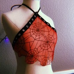 Disco Lemonade Red Web Top