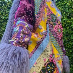 Disco Lemonade Lux X Disco: Violent Violet Hip Length Coat - Size M