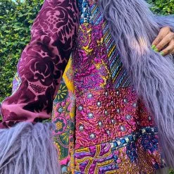 Disco Lemonade Lux X Disco: Violent Violet Hip Length Coat - Size M