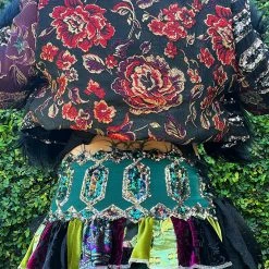 Disco Lemonade OUTERWEAR Lux X Disco: Black Moon Lilith Cropped Coat - Size M