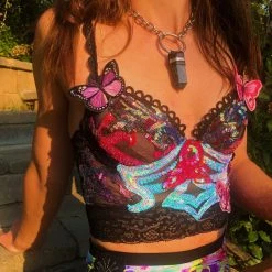 Disco Lemonade Custom Disco Bra ✥