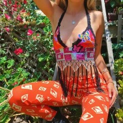 Disco Lemonade Custom Tie Dye Disco Top ✧