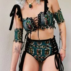 Disco Lemonade Lux X Disco: Emerald Shorts