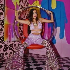 Disco Clothing Store 12 Disco Lemonade Lux X Disco: Mescaline Bell Bottoms | Size Small