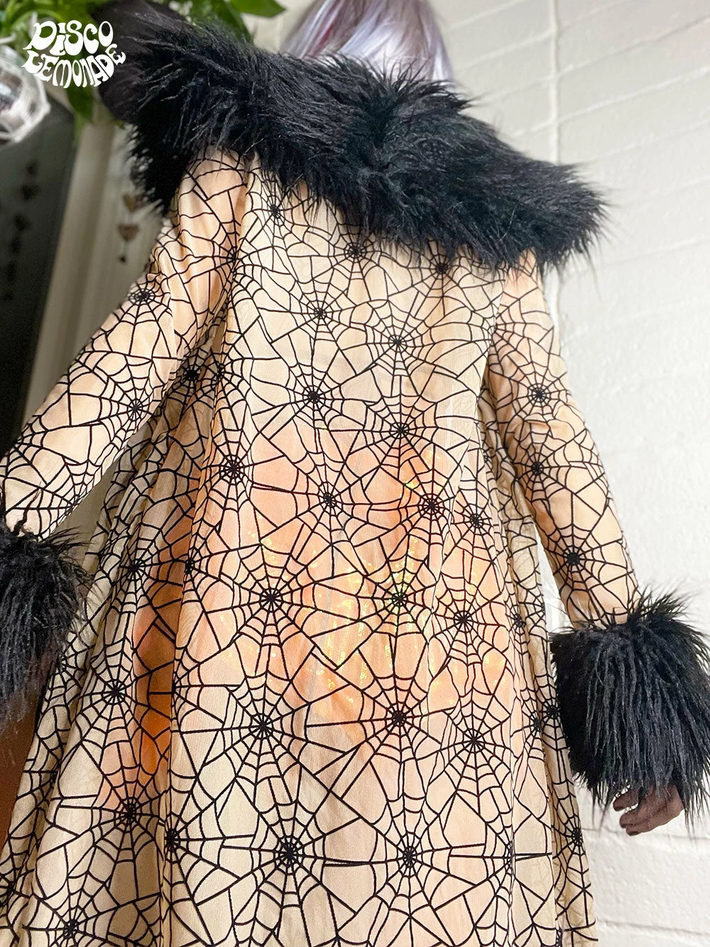 Disco Lemonade Lux X Disco: Fur Nude Spider Duster OUTERWEAR 1 Disco Lemonade Lux X Disco: Fur Nude Spider Duster OUTERWEAR
