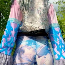 Disco Lemonade Lux X Disco: Baby Love Lace Cropped Coat - Size S OUTERWEAR