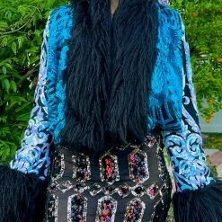 Disco Lemonade Lux X Disco: Break The Ice Cropped Coat - Size S