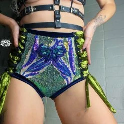 Disco Lemonade Lux X Disco: Fluorite Shorts - Size Small