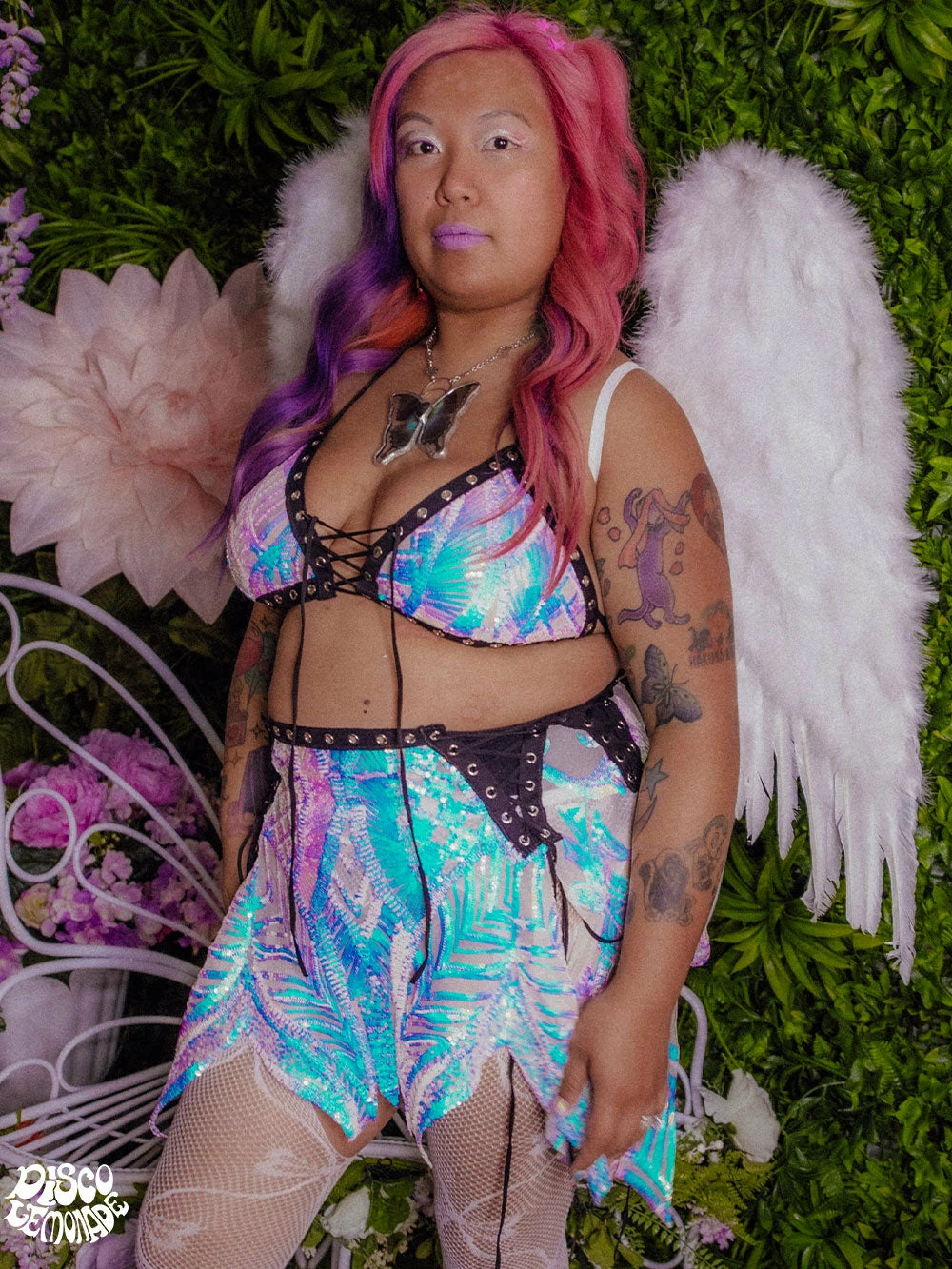 Disco Lemonade Curvy Fairy Disco Skirt - Black Detailing - More Colorz! 5 Disco Lemonade Curvy Fairy Disco Skirt - Black Detailing - More Colorz!