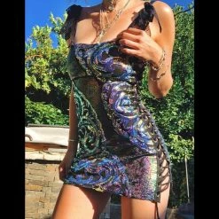 Disco Lemonade Dragon Skin ༻ DISCO DRESSES