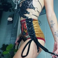 Disco Lemonade Lux X Disco: Ember Shorts - Size Medium BOTTOMS