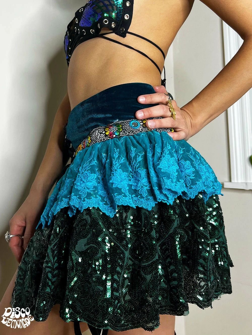 Disco Lemonade Lux X Disco: Forest Fae With Trim Bustle DISCO SETS 2 Disco Lemonade Lux X Disco: Forest Fae With Trim Bustle DISCO SETS