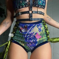 Disco Lemonade Lux X Disco: Virgo Shorts - Size Medium