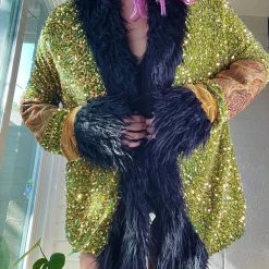 Disco Lemonade Lux X Disco: Fungi Coat - Size Medium OUTERWEAR