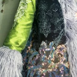 Disco Lemonade OUTERWEAR Lux X Disco: Crystal Drip Coat - Size Medium