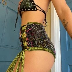 Disco Lemonade Lux X Disco: Earth Baby Shorts - Size Medium