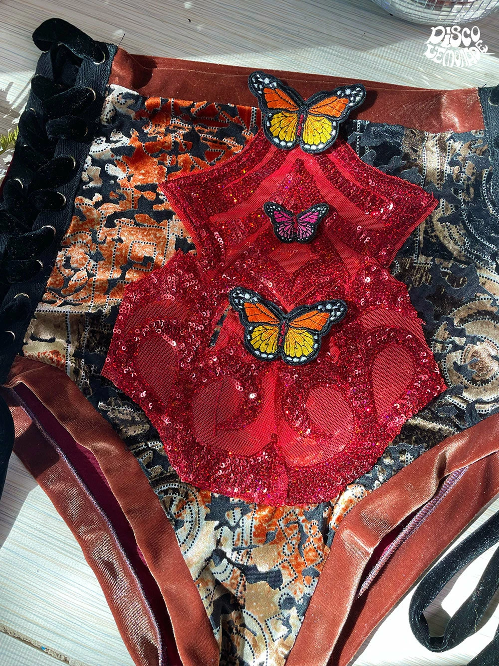 Disco Lemonade Lux X Disco: Sunburst Shorts - Size XXL 2 Disco Lemonade Lux X Disco: Sunburst Shorts - Size XXL