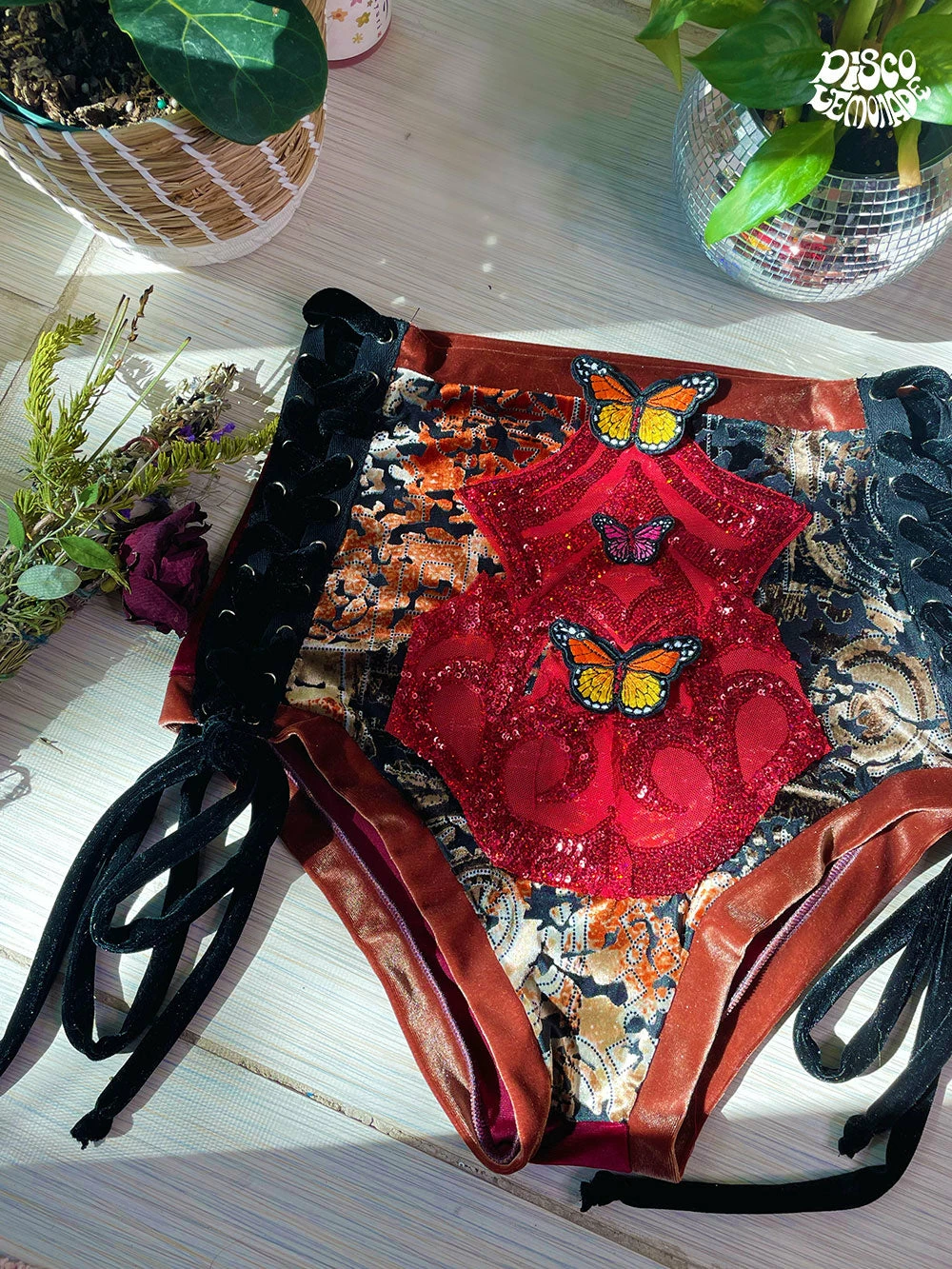 Disco Lemonade Lux X Disco: Sunburst Shorts - Size XXL 1 Disco Lemonade Lux X Disco: Sunburst Shorts - Size XXL