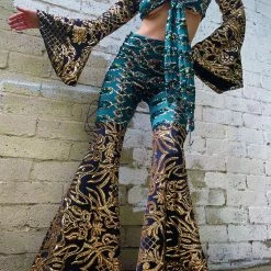 Disco Lemonade Queen Of Dragons Disco Bell Bottom BOTTOMS