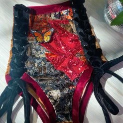 Disco Lemonade Lux X Disco: Sag Sun Shorts - Size XS