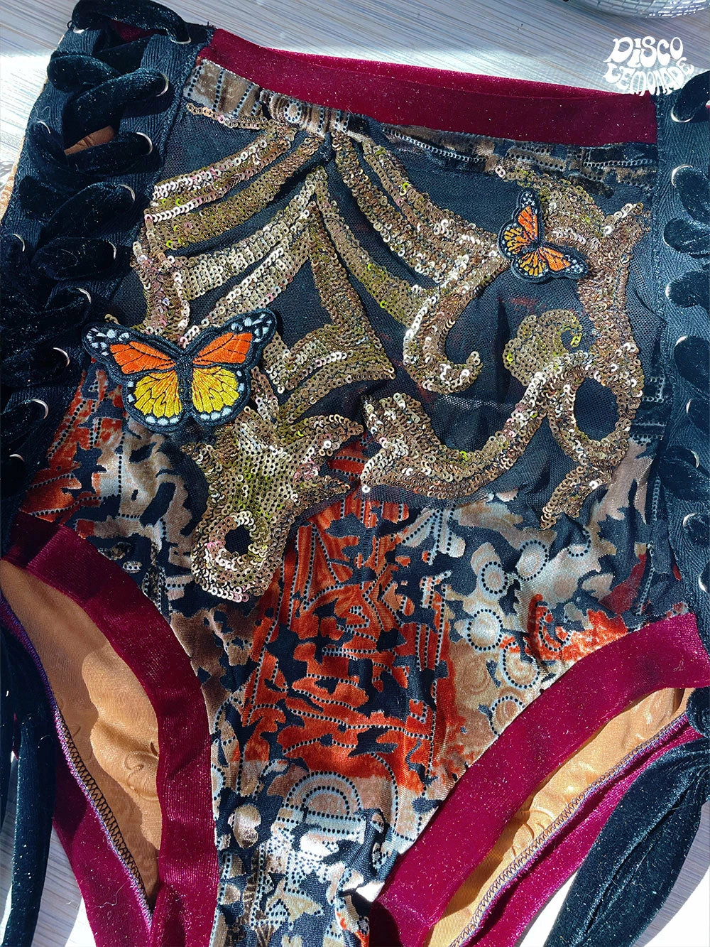 Disco Lemonade Lux X Disco: Golden Hour Shorts - Size XL BOTTOMS 2 Disco Lemonade Lux X Disco: Golden Hour Shorts - Size XL BOTTOMS