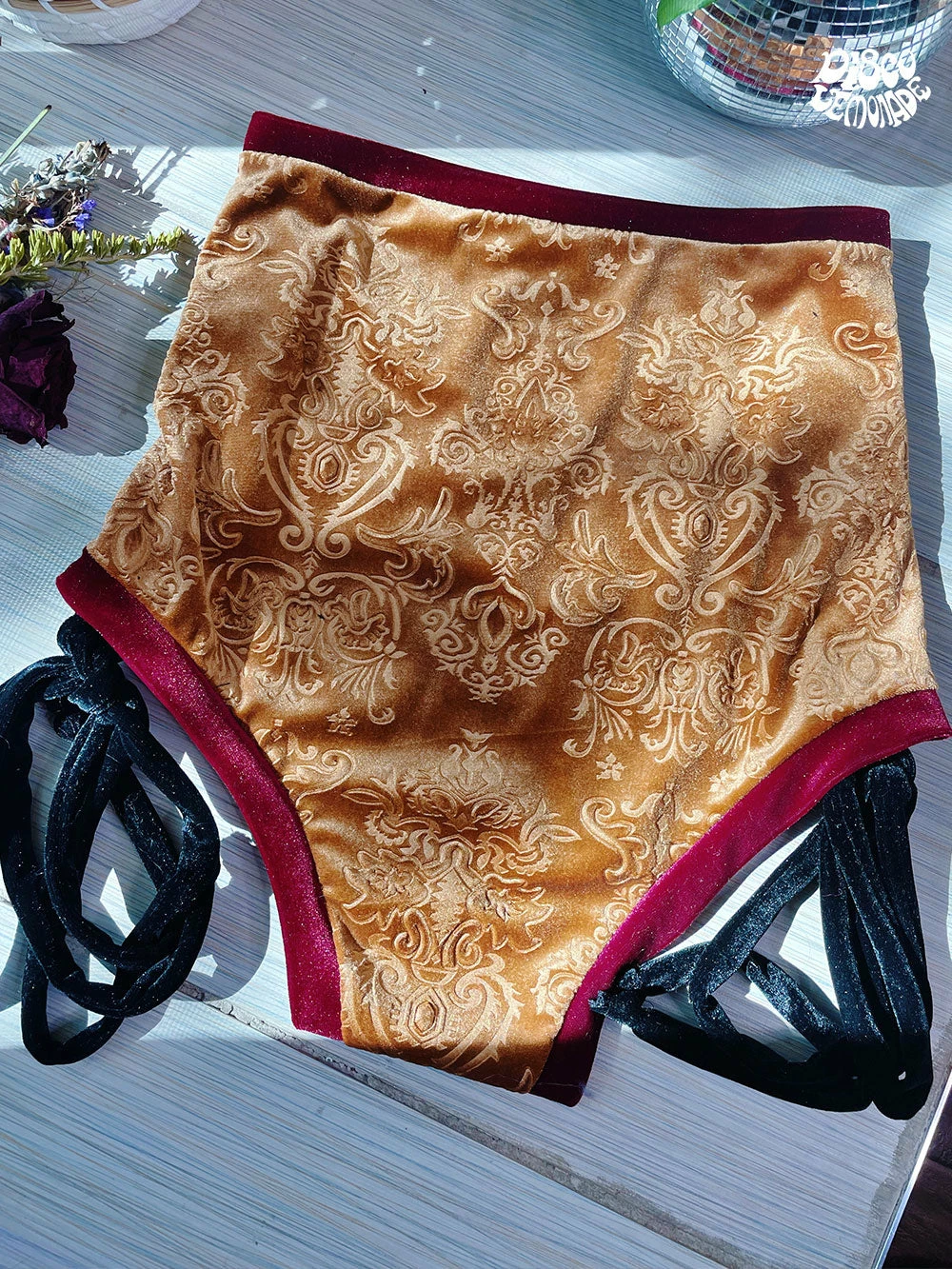 Disco Lemonade Lux X Disco: Golden Hour Shorts - Size XL BOTTOMS 3 Disco Lemonade Lux X Disco: Golden Hour Shorts - Size XL BOTTOMS