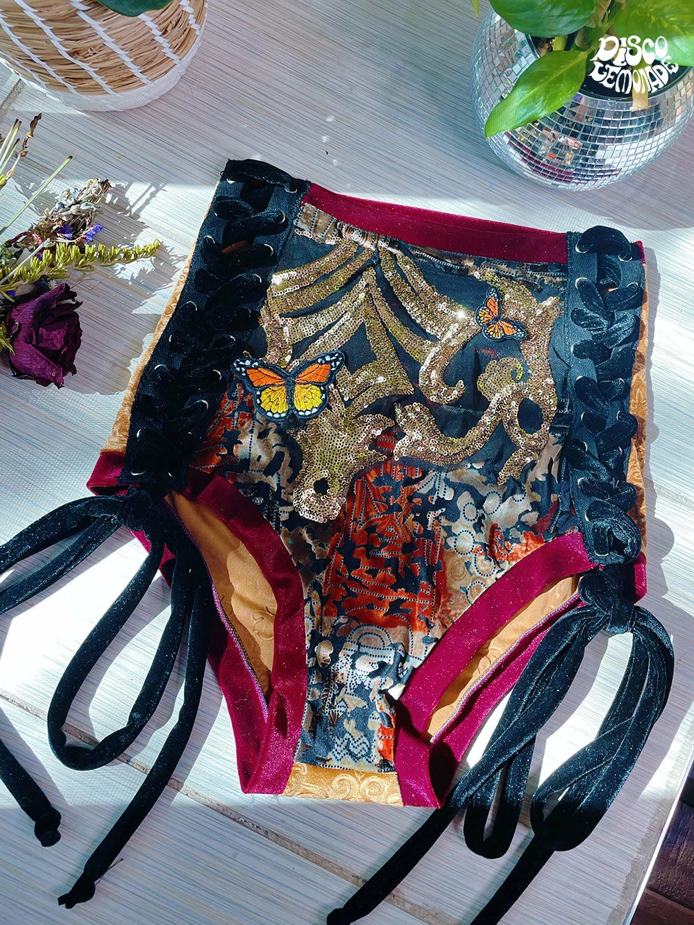 Disco Lemonade Lux X Disco: Golden Hour Shorts - Size XL BOTTOMS 1 Disco Lemonade Lux X Disco: Golden Hour Shorts - Size XL BOTTOMS