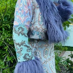 Disco Lemonade Lux X Disco: Starlight Cropped Coat - Size XXL OUTERWEAR