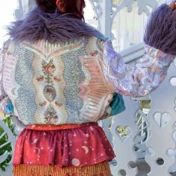 Disco Lemonade OUTERWEAR Lux X Disco: Tea Party Hoe Cropped Coat - Size Large