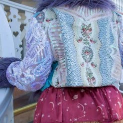 Disco Lemonade OUTERWEAR Lux X Disco: Tea Party Hoe Cropped Coat - Size Large