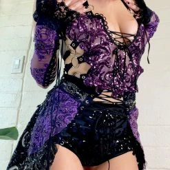 Disco Lemonade Lux X Disco: Wild Thornberry Bustle Set ONE OF A KIND