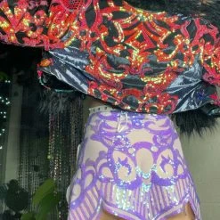 Disco Lemonade OUTERWEAR Lux X Disco: Tropical And Mysterious Cropped Coat - Size Medium