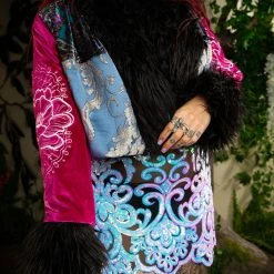 Disco Lemonade Lux X Disco: Violets For Roses Cropped Coat - Size Small